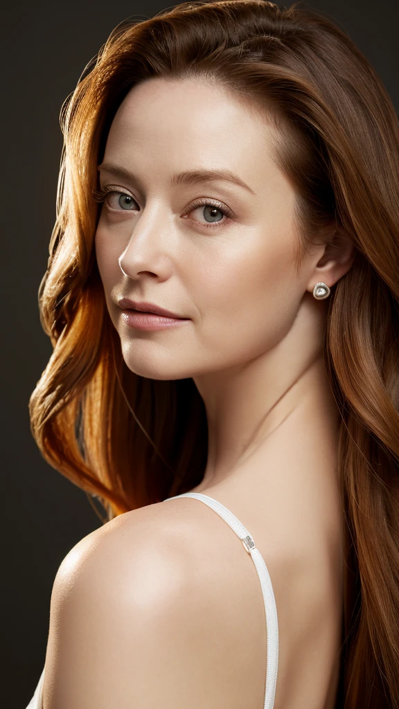 Full shot portrait , RAW, A woman,37 years old , ( SFW),looking to the camera, [ great detail: ( eyes :Miranda Otto),( Eyelids : vesper lynd),(between eyebrows:vesper lynd),(Eyebrows : Vesper lynd),(forehead: vesper lynd),(nose:Miranda Otto),(boca: Miranda Otto),(jawline: Miranda Otto), ( jaw angle: Vesper lynd) ,( breasts: Vesper lynd),(legs : vesper lynd),.bequtiful 