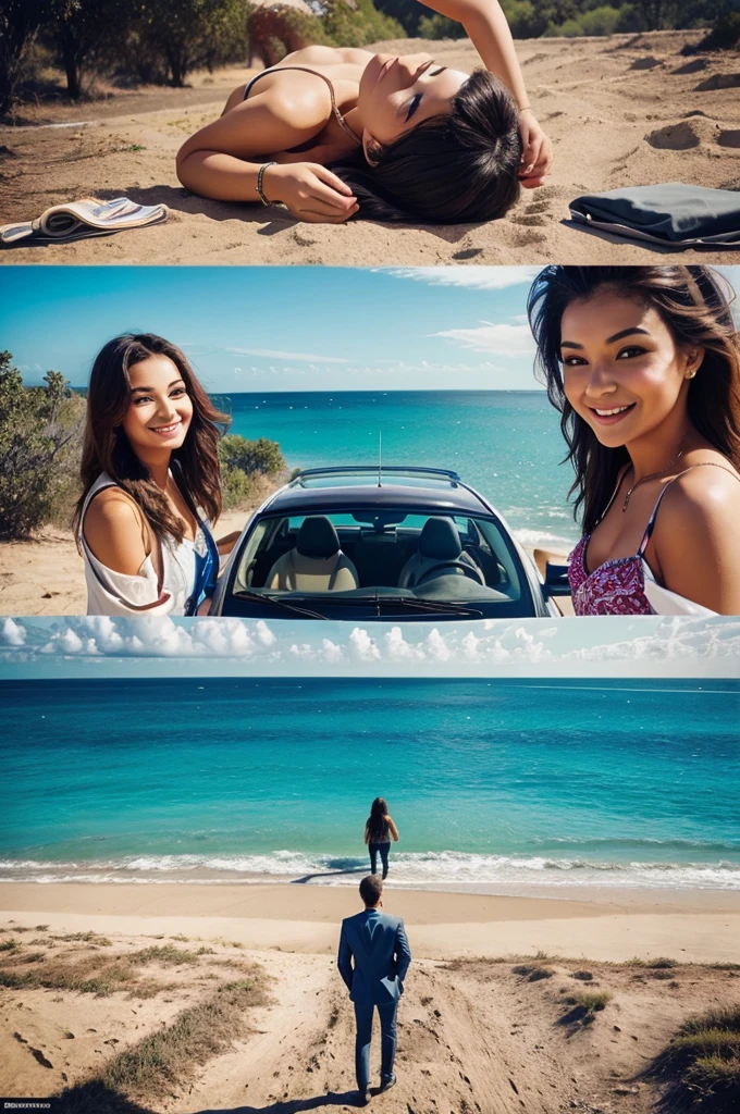 Trip make memories people attractive insta poster design image