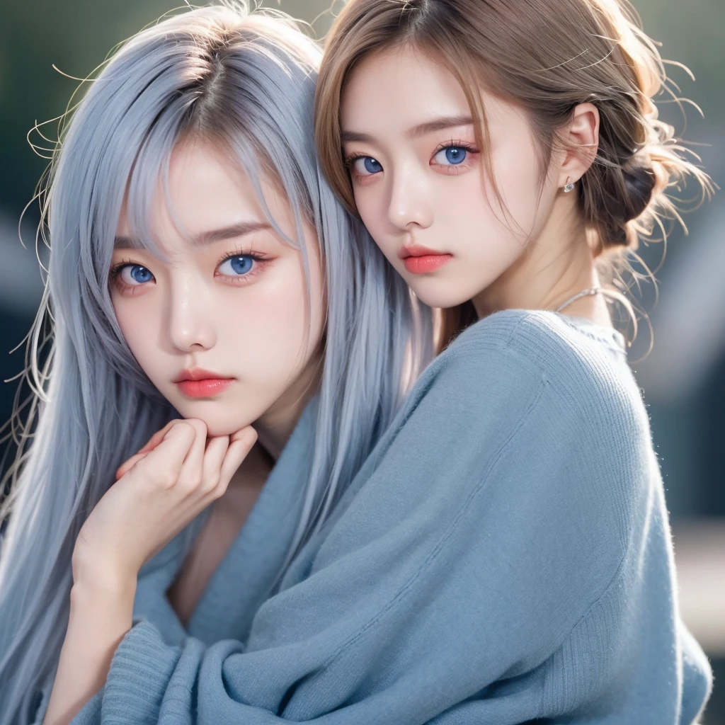 pale skin,almond blue eyes, skinny, Beautiful high, characteristics of a K-pop ,