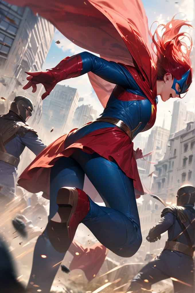 ((Best quality)), ((masterpiece)), (detailed), The battle of superheroes