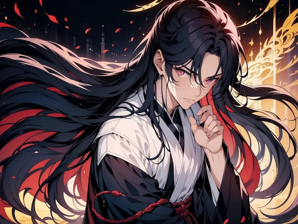 a boy , Face Focus, Single character, Height of anime characters，I have dark pink eyes. I am the strongest ancient holy body in history.，He has defeated countless supreme beings..，守护这个世界一百Year。Pity，without&#39;Resist the invasion of time。

The storm subsided，I slowly opened my eyes，眼里有亿Year。

Past，I was an ordinary boy on earth.，Tarzan Peak，Nine Dragons Pulling the Coffin，Take me to the ancient road of stars。Year，I rely on the ancient holy body，Breakthrough Ancient Star Road，Invincibility。After achieving great success，I stepped into the forbidden area of the world，Killed more than a hundred supreme beings who mutilated themselves with swords，They fled to the other side of the sea。
