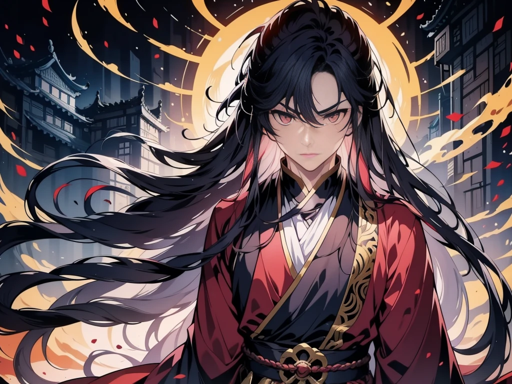 a boy , Face Focus, Single character, Height of anime characters,I have dark pink eyes. I am the strongest ancient holy body in history.,He has defeated countless supreme beings..,守护这个世界一百Year。Pity,without'Resist the invasion of time。
The storm subsided,I slowly opened my eyes,眼里有亿Year。
Past,I was an ordinary boy on earth.,Tarzan Peak,Nine Dragons Pulling the Coffin,Take me to the ancient road of stars。Year,I rely on the ancient holy body,Breakthrough Ancient Star Road,Invincibility。After achieving great success,I stepped into the forbidden area of the world,Killed more than a hundred supreme beings who mutilated themselves with swords,They fled to the other side of the sea。