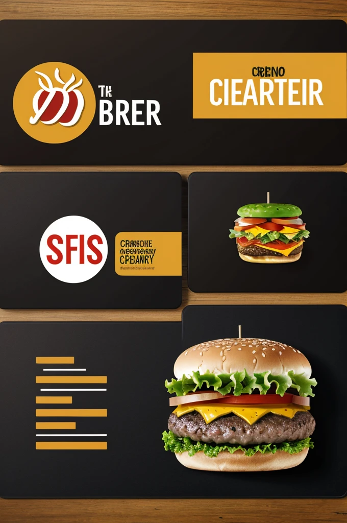 Create a logo for a hamburger selling company