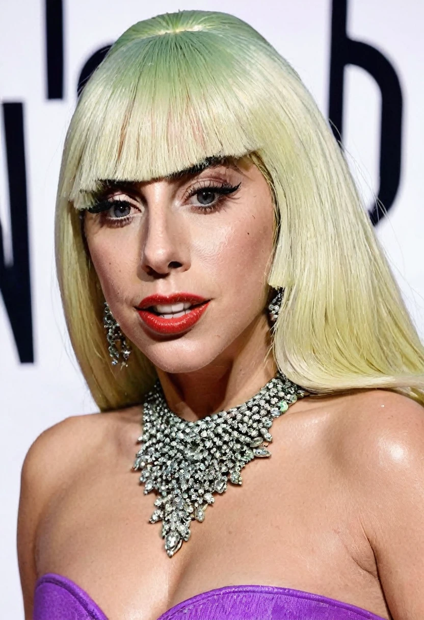 Lady Gaga, downblouse 