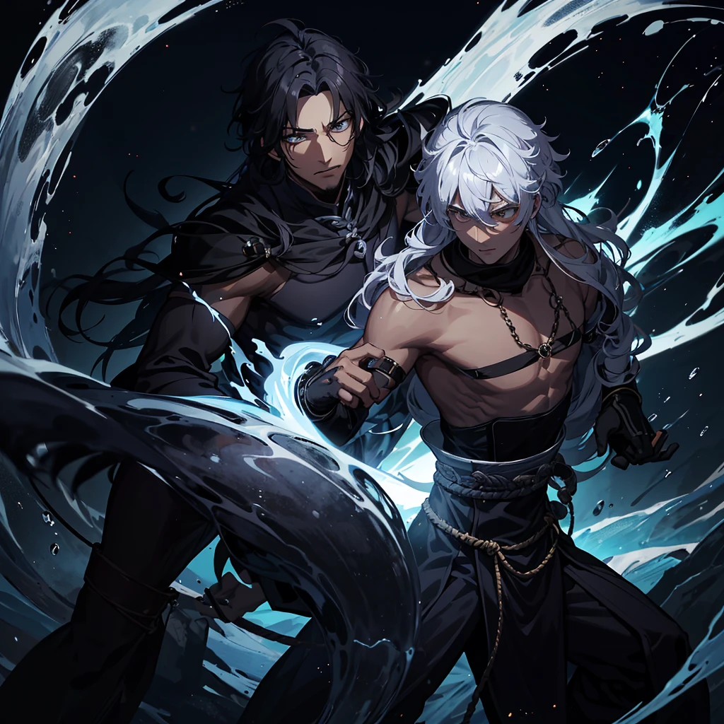 He stood imposingly, a warrior whose presence was both dark and magnetic. Hakari Kinji, with your hair as black as midnight, flowed in subtle waves over his broad shoulders. Each strand seemed like a living shadow, dancing as he moved with deadly grace.
Their eyes, deep and penetrating, They were as dark as the pupils of a nocturnal predator, reflecting an intensity not often seen. They watched the world with icy serenity, as if he saw through the masks others wore, understanding truths that many would prefer to ignore.
Hakari's fight was pale, contrasting with the darkness of her hair and eyes, almost as if it were carved from the purest porcelain. Your angular face, adorned with firm features and an expression that could alternate between absolute seriousness and a wry smile that revealed a deep knowledge of the dark side of humanity.
Dressed in a traditional outfit, he combined the ancient with the modern, a modern-day samurai. With each movement, his muscles contracted, revealing a contained strength, ready to be released at the right time.
Hakari Kinji was not just an impressive looking man; he was an enigmatic figure, a guardian among the shadows, whose presence left an indelible mark on those who crossed his path.