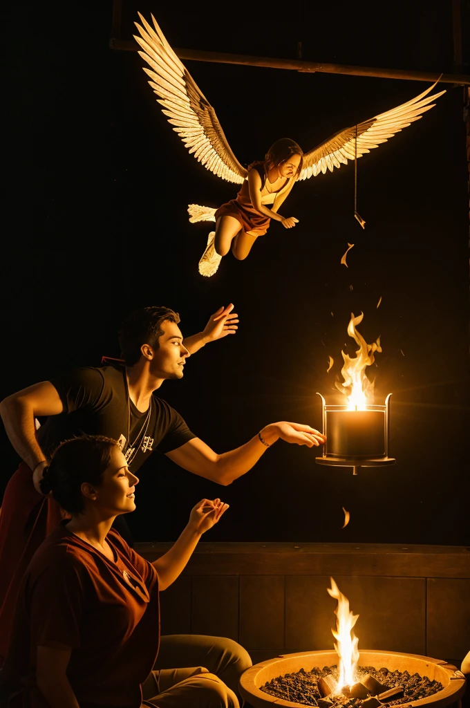 Bible centre  fire light and soul flying
