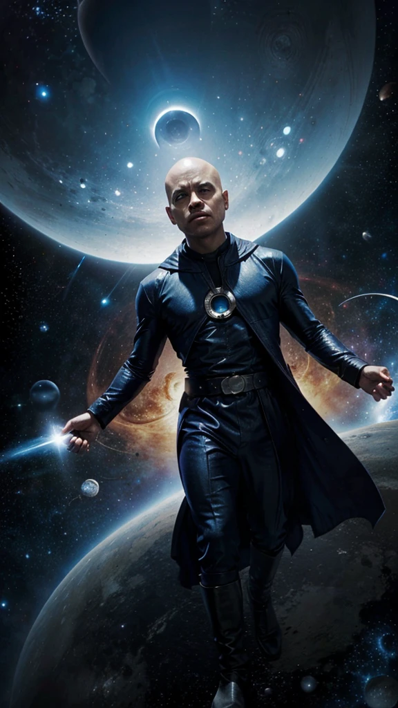 uatu the watchers from marvel comics , in the middle of wide outter space