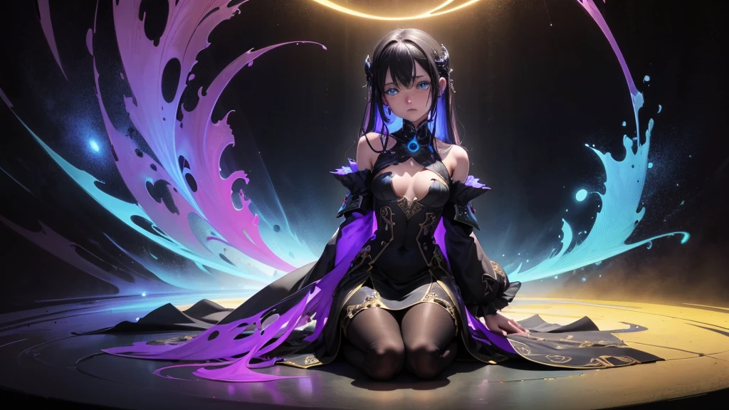 Stable Diffusion: Kaisa in the void, On knees, Tears on eyes, best quality Explanation:
- Kaisa in the void: This tag features the character Kaisa in a void-themed outfit.. The outfit should be spectacular and unique., with complex details and patterns, resembling emptiness or dark matter.
- On knees: Kaisa is shown kneeling.. This adds a sense of vulnerability or submission to the scene and creates a strong emotional impact..
- Tears on eyes: The tooltip says, that Kaisa has tears in her eyes.. This detail emphasizes the character&#39;s emotional state., indicating sadness, pain, or melancholy.
- Best quality: This tag indicates that, that the generated image should have the highest possible quality.. This ensures that, that the image will be visually stunning., with crisp details and vibrant colors.
  
Don&#39;t forget to do this, so that the invitation contains up to 40 tags., which are arranged in order of importance. Use commas to separate tags without any additional punctuation or explanation..