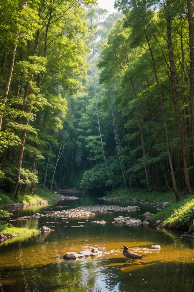 A place with enchanting forests, harmony, with birds, lakes, lots of animals and a magic that doesn't exist in real life