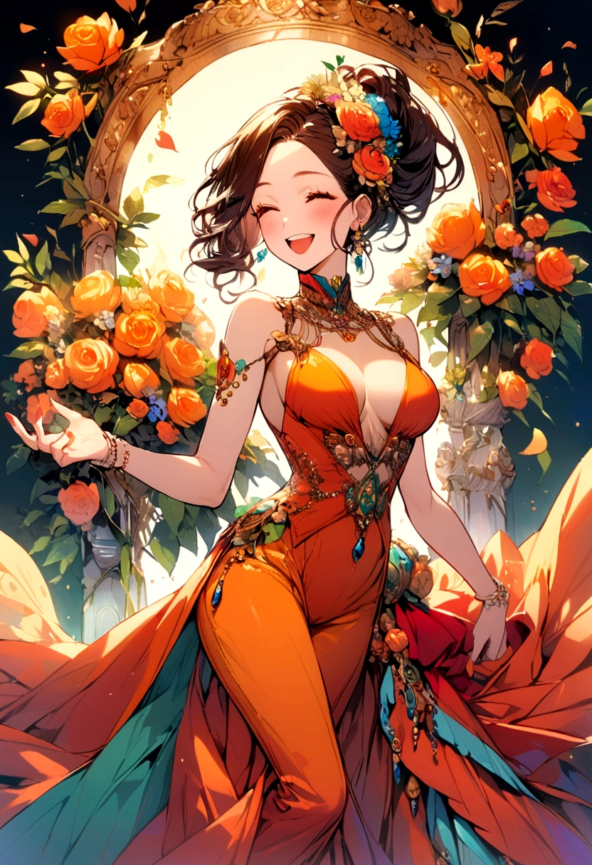 woman so happy
