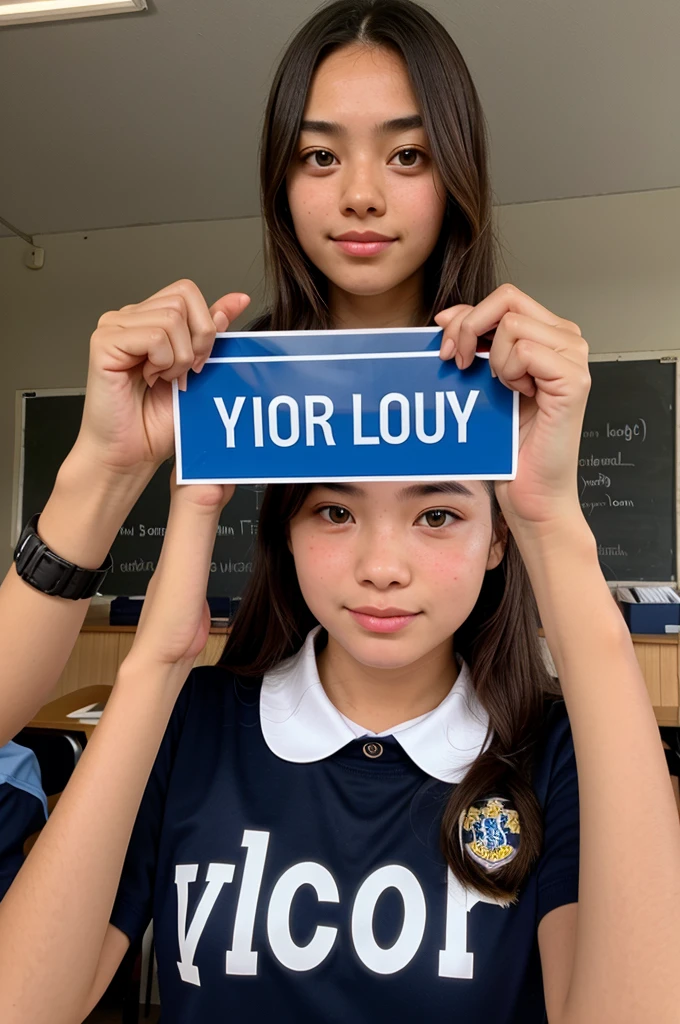 i want logo for school pupil leader election campaign with the team name victory lions