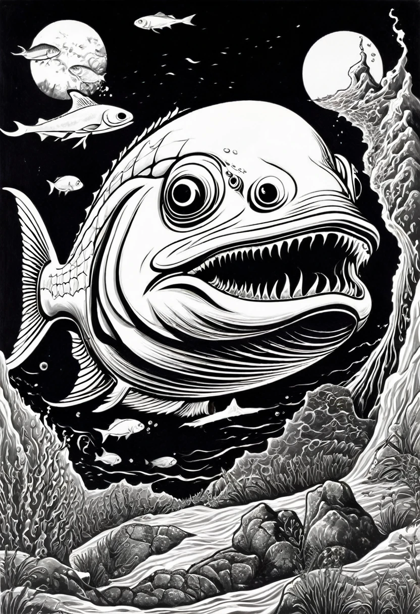 Piranha, The New Renaissance, Friend or Foe?, the rip of life, painting, underground comix, igor morsvi