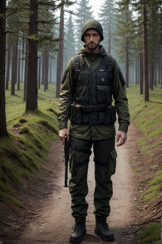 ((DayZ)), soldier, Rifle, black forest, slogam(New Order),