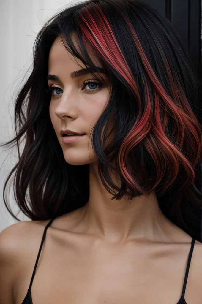 Une femle humaine toute nue de couleur noir