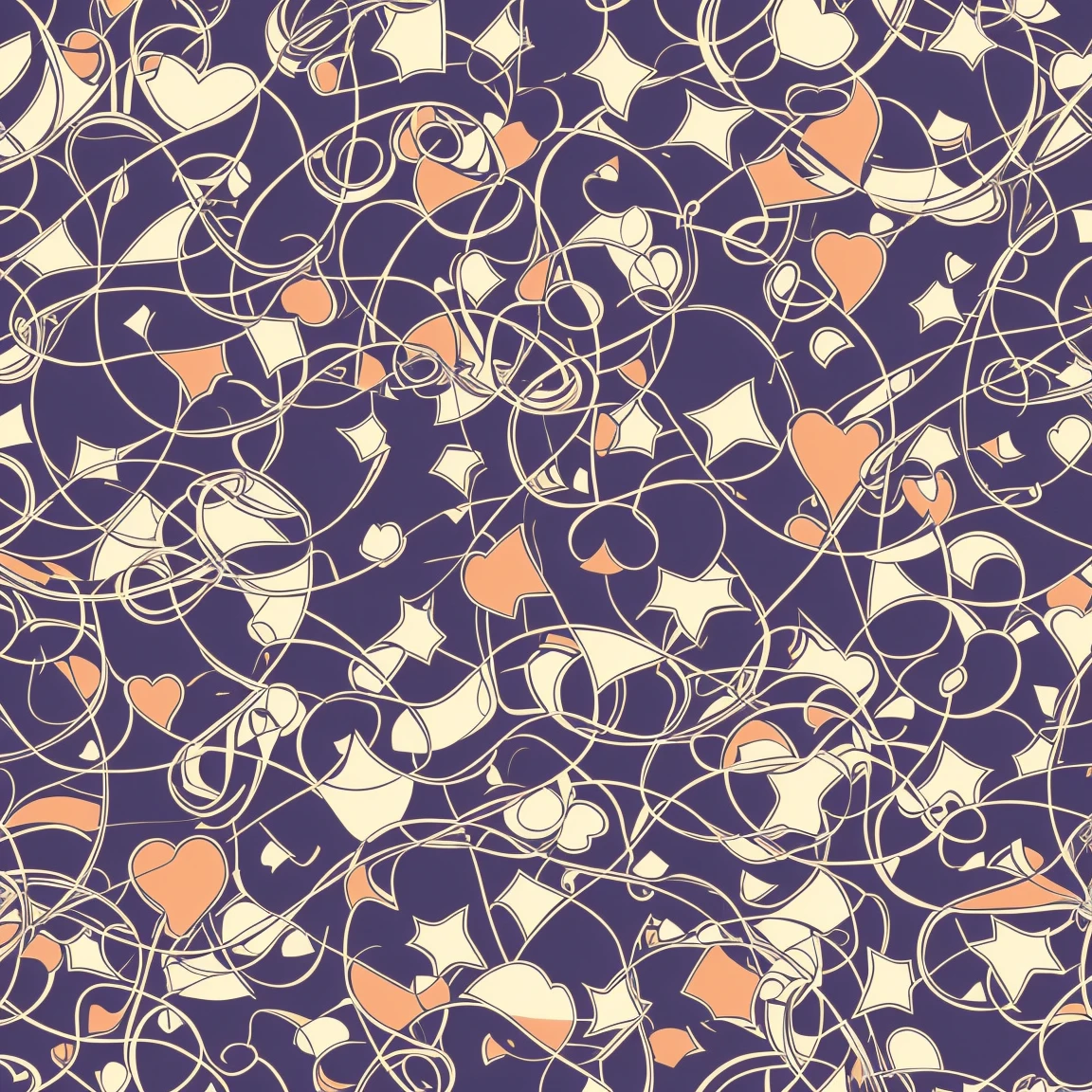 anime abstract flowing patterns, neutral cool colors, poster (posterCubes style:1), repeating pattern 