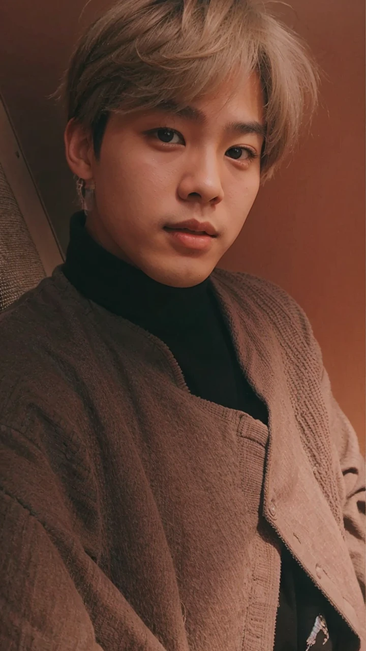 asian boy with a natural and pretty look