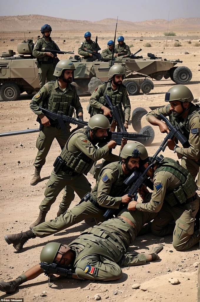 Israel was beaten up!Houthi armed forces are seen in the picture,Hezbollah,Iran,Iraqi armed groups,