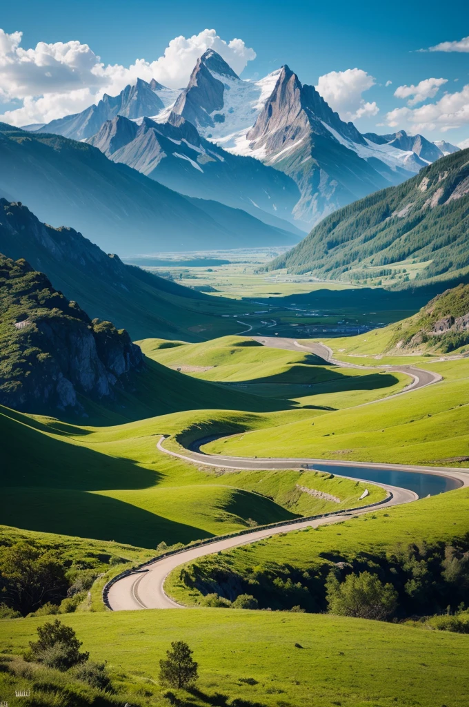 Make the most beautiful and incredible landscape that can exist