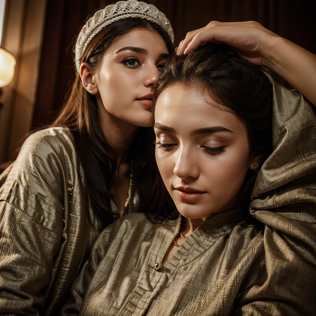 A beautiful chechen girl giving head to a man