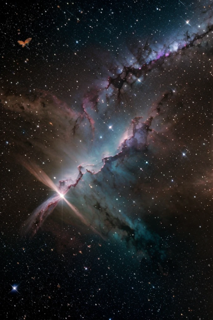 Nebula, butterflies, natta