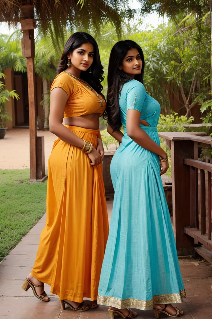 Beautiful Indian girl with big ass in salwar.
