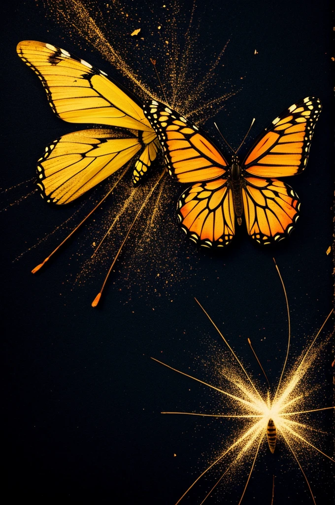 life death fire butterfly dust