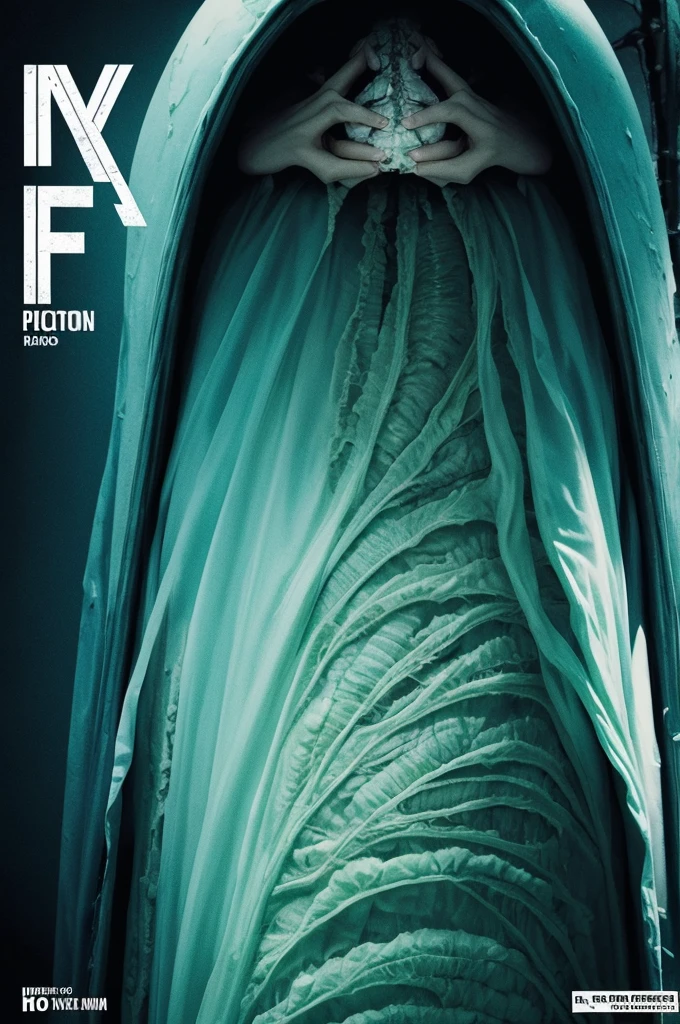 Horror film cover about Helicobacter pylori bacteria