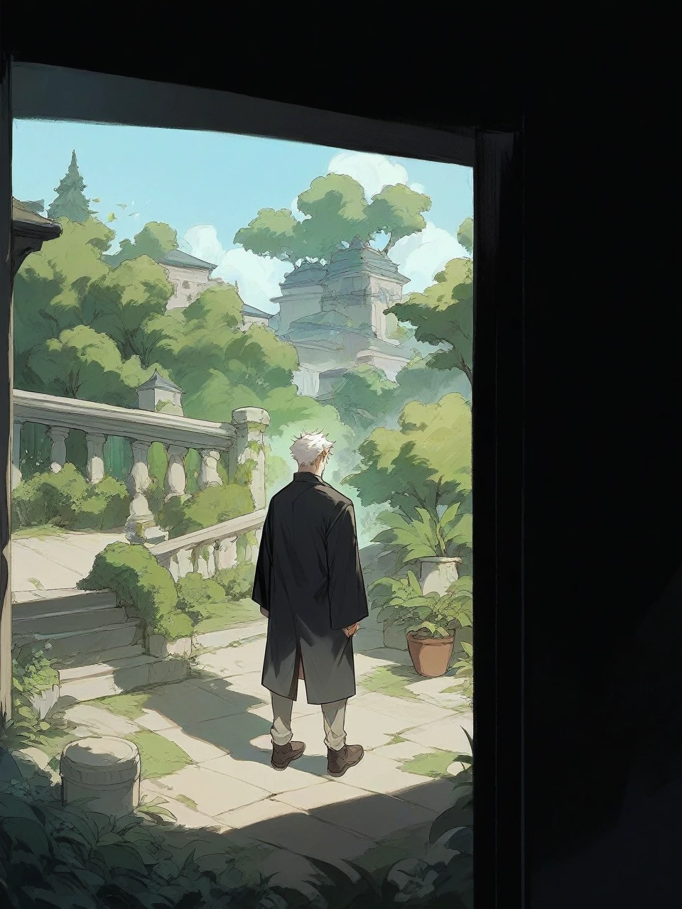 Black robe man