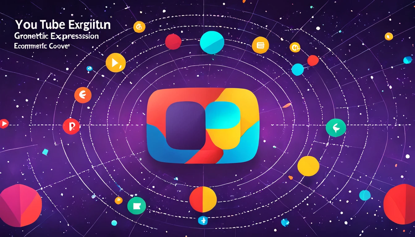 Expressing the YouTube algorithm, geometric expression, PPT cover design