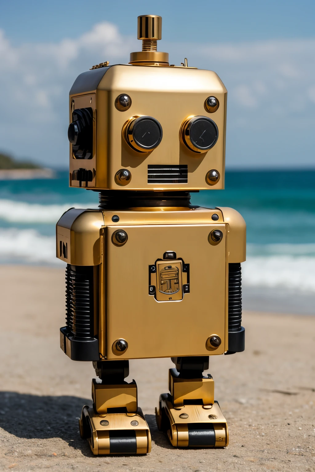 ((Best Quality)), ((masterpiece)), (Detailed), 1 robot-shaped case, made with recycled materials (no metals)