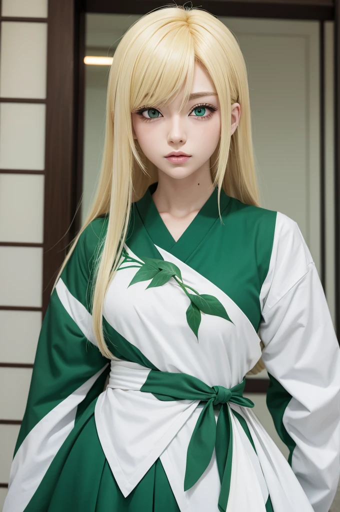Blonde character green eyes anime version Genshin Impact