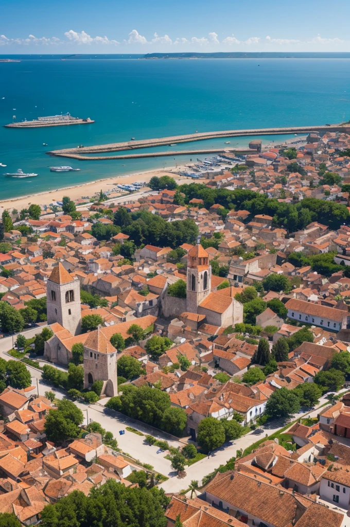 A medieval city called Canlória. Novigrad-like design.