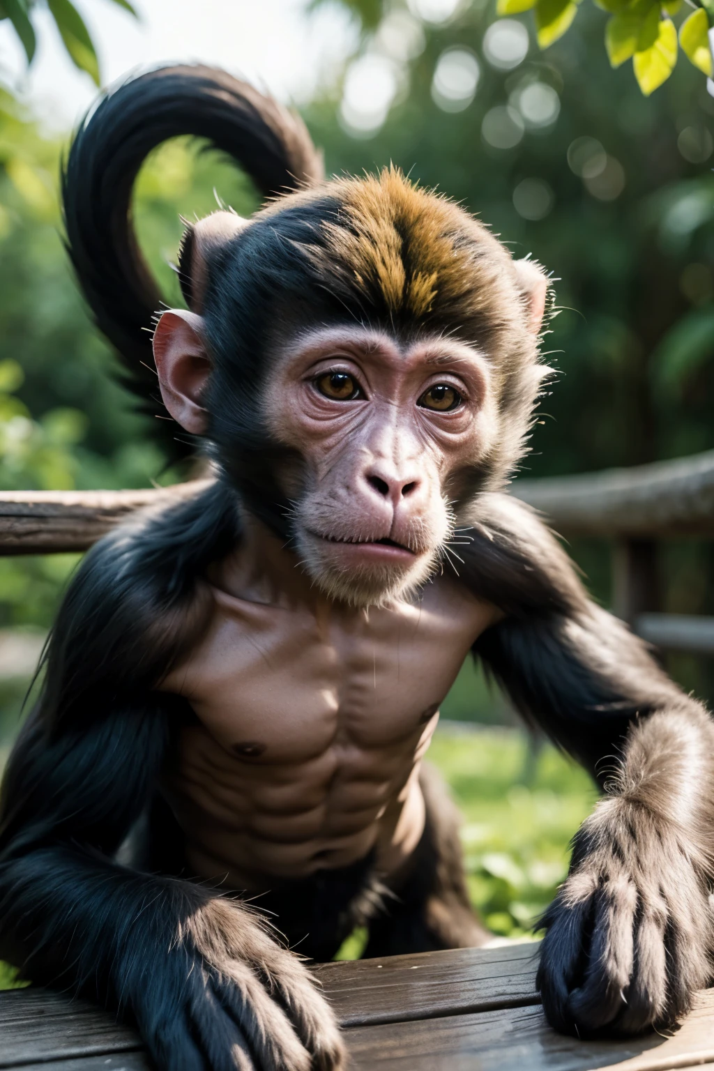 A monkey playing Genshin