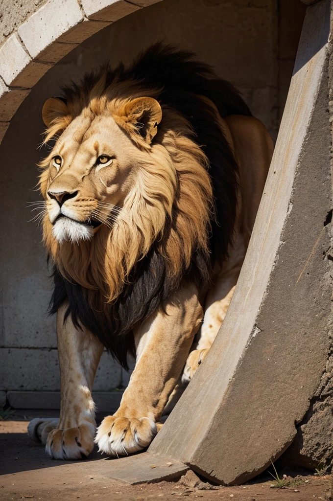 Lion with an S in the middle