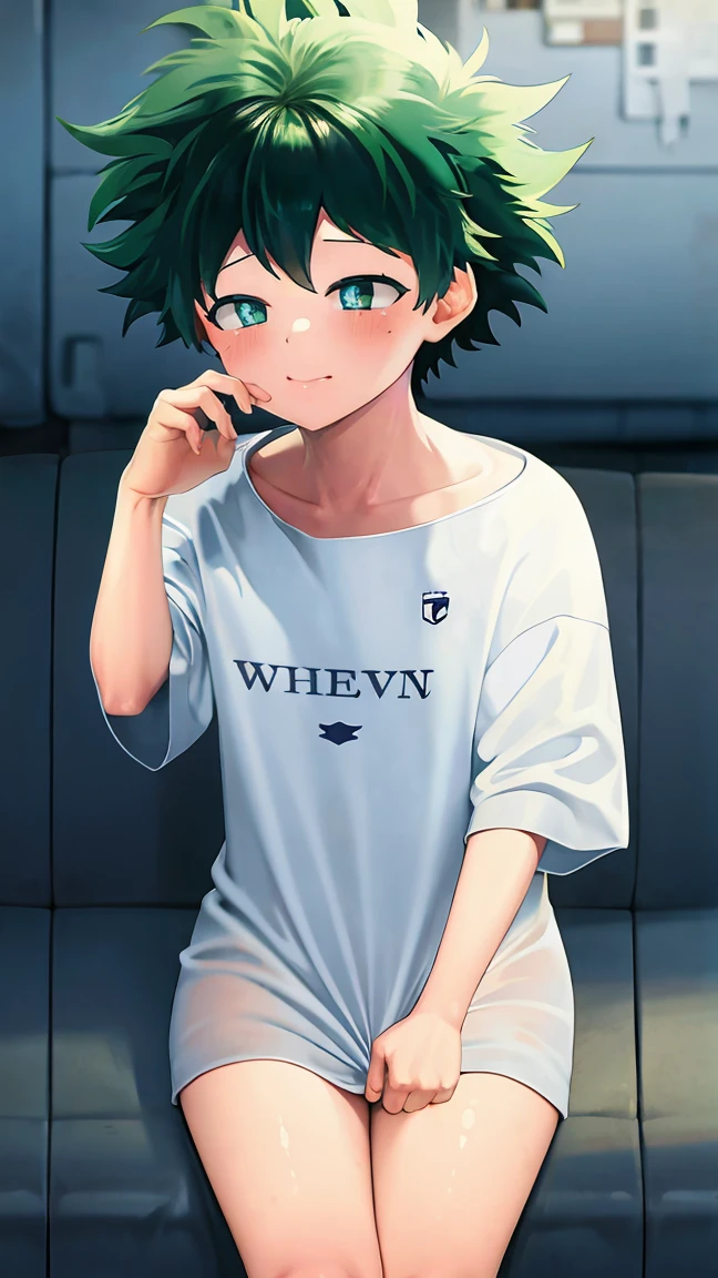 (midoriya izuku:1:1), naked, thick thighs, wide hips, big butt