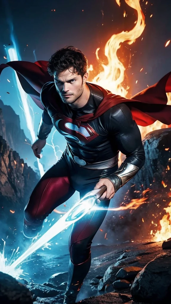 Jamie dornan A superhero with powers of the four elements 