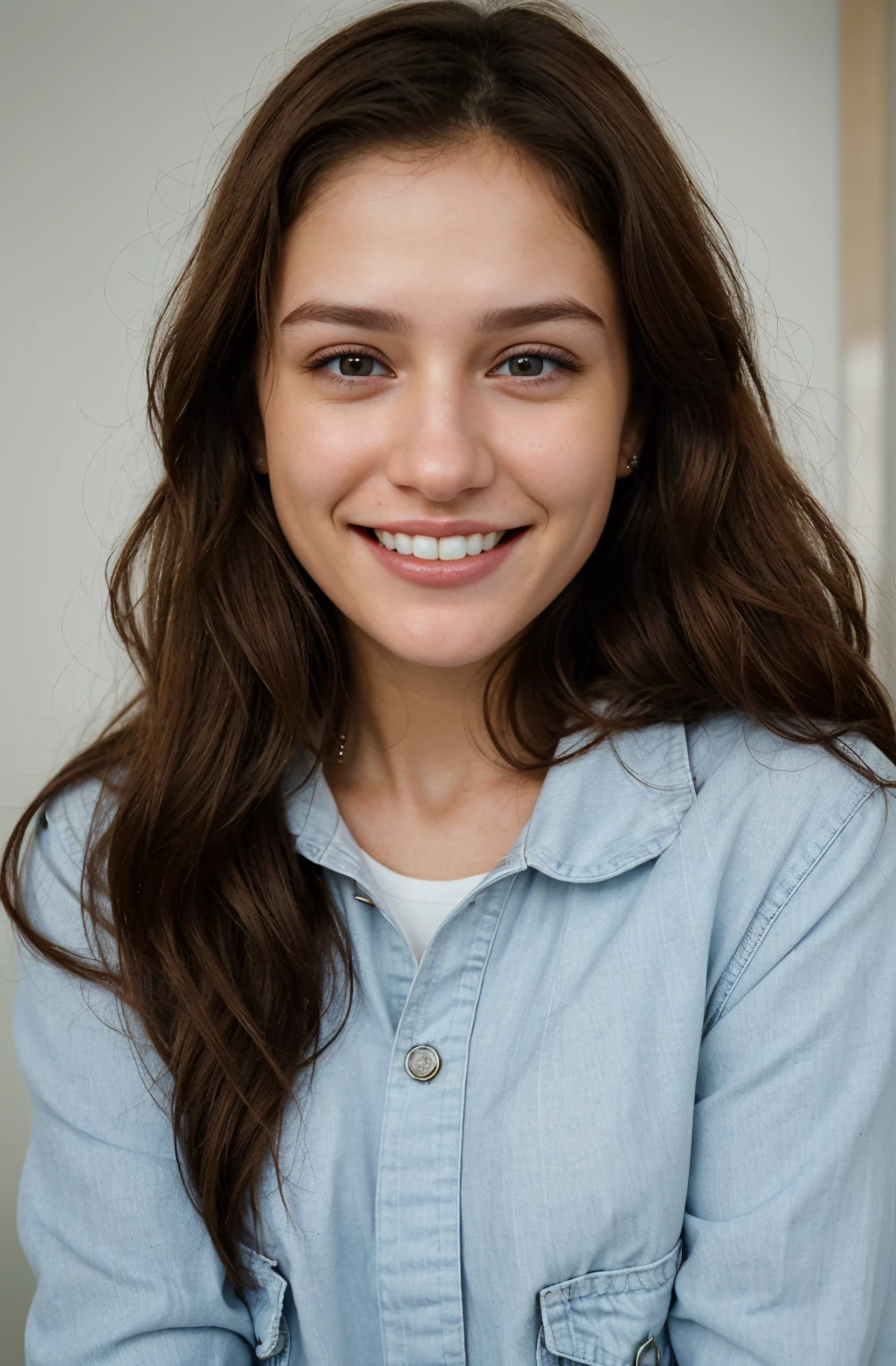 ultra realistic, white teethes