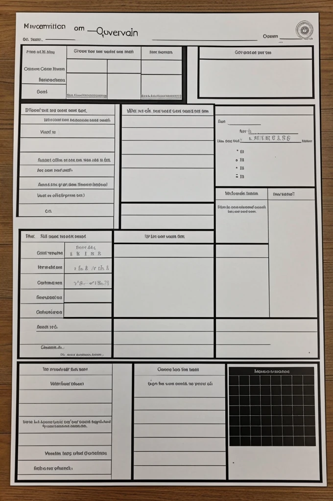 Make me a black and white math quarter separation that has my name Juan Echeverría, my teacher Shantall González and my year 10 I
