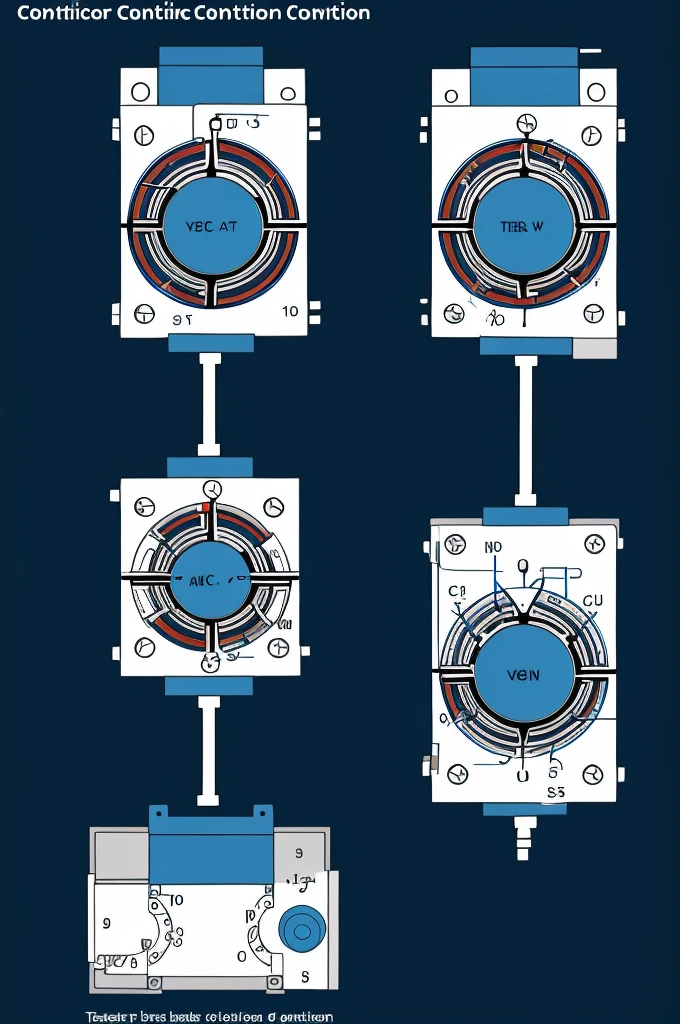 Draw the diagram of double direction of rotation of contactors
