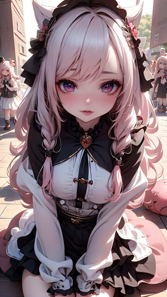((loli:1.2,6 years old:1.2)),(random sex pose:1.2),(random clothes:1.5),(Thin type:1.5),(big breasts),(random hairstyle),(Highest image quality,(8k),ultra-realistic,best quality, high quality, high definition, high quality texture,high detail,beautiful detailed,fine detailed,extremely detailed cg,detailed texture,a realistic representation of the face,masterpiece,Sense of presence)