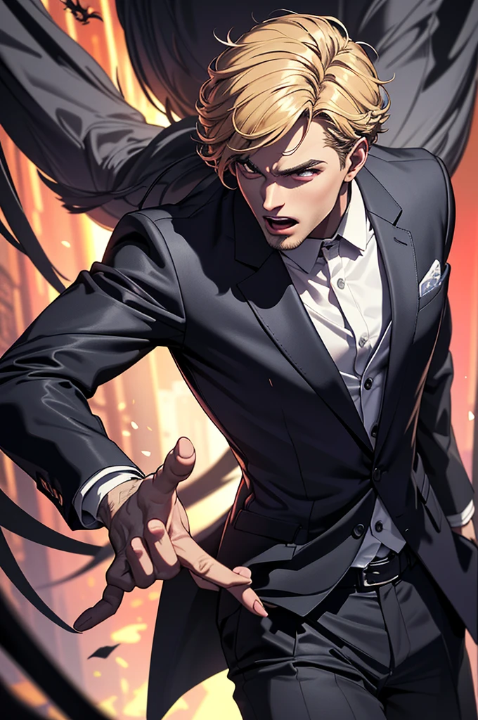 25 years old man wearing a suit jacket fighting with big spider monster, fighting, 1man, highres,sharp focus,(ultra detailed,extremely detailed),(photorealistic artwork:1.37),(extremely detailed CG unity 8k wallpaper),(((vibrant colors,vibrant theme))),(intricate),(masterpiece),(best quality),