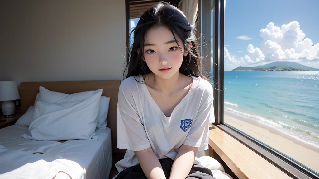 summer、Ocean View、In the room,、-yeld hischool girl