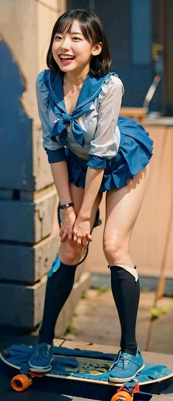 (8k、RAW Photos、highest quality、masterpiece:1.2)、(Realistic、Realistic)、1 girl、((Black Bikini、Frills、Large Breasts、View from the front、stage、Kneeling))、Lots of eyelashes、Glowing eyelids、skeletally correct