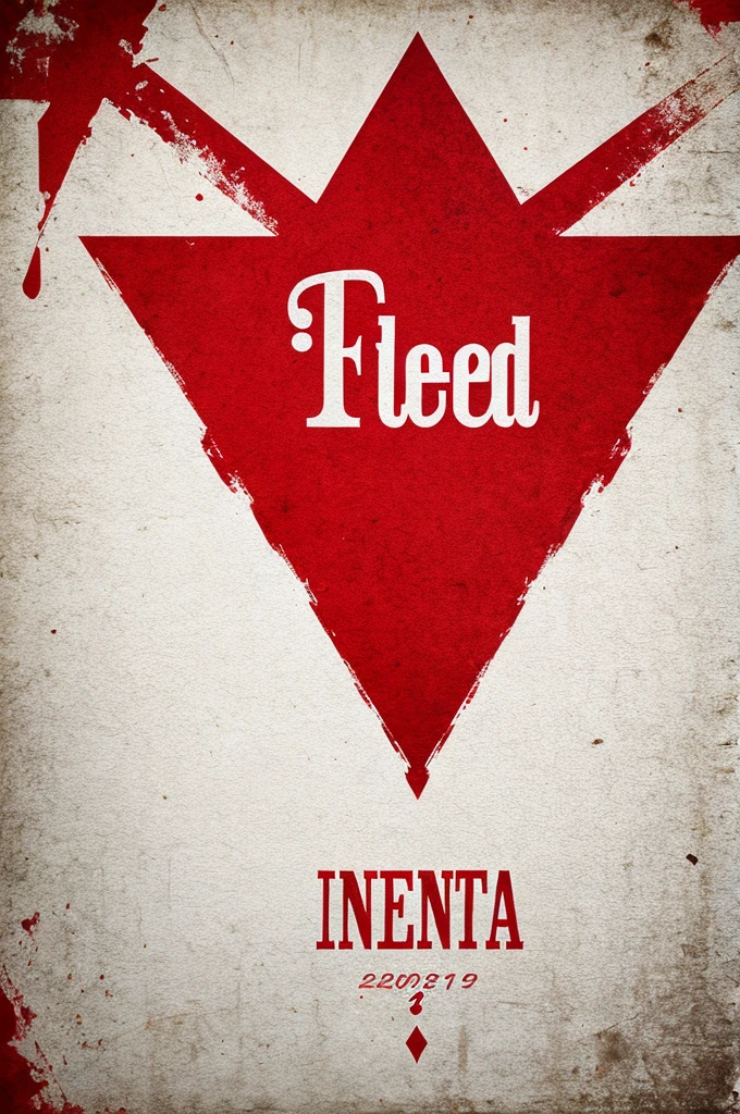 Red mafia red and white colour typography
