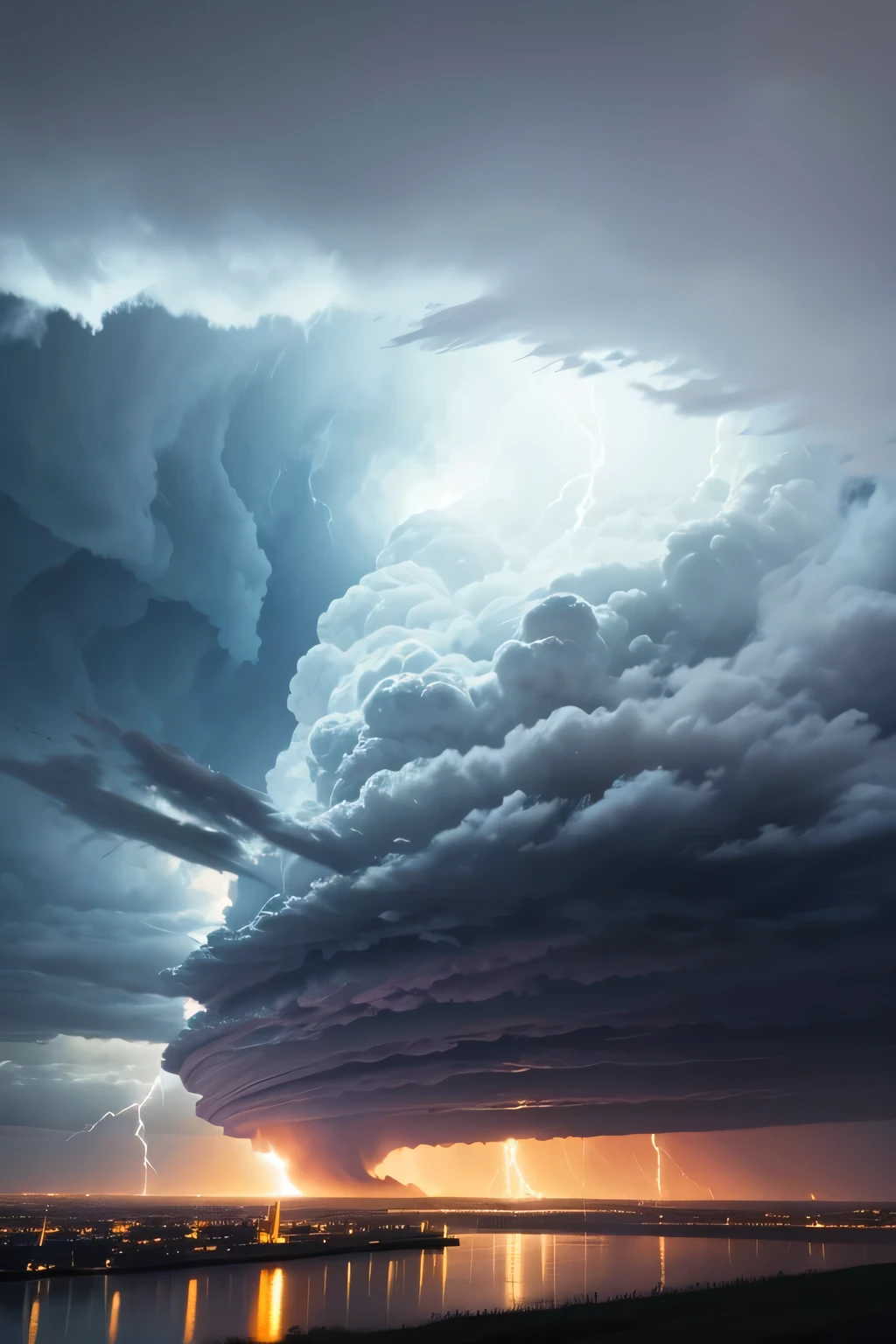 thunderstorm supercell, a massive tornado approaching, beautiful tornado, thick swirling tornado, huge storm, an image of a tornado, weather photography, tornado, tornado twister, as a tornado approaches,