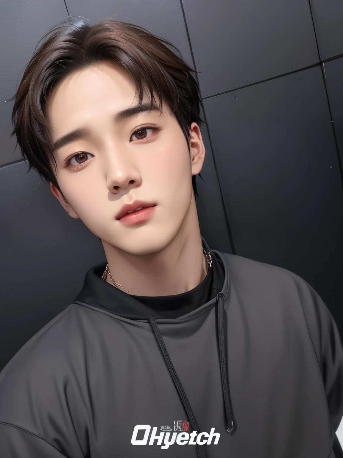 Close-up of a person wearing a hoodie and sweatshirt, anime handsome man, Cute boy in Demon Slayer art,Jeon Jungkook, morning, inspired by Zhang Han, male anime style, inspired by Bian Shoumin, delicate androgynous prince, Cute anime pose, Sakimichan, south korean man, Jeon Jungkook, JungKook do BTS, Jungkook Jeon, cute androgynous prince, wan lovely face korean, photo realist, hyper-realistic image