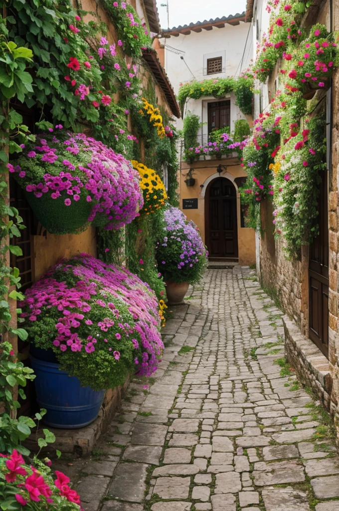 Calabera with colorful flowers