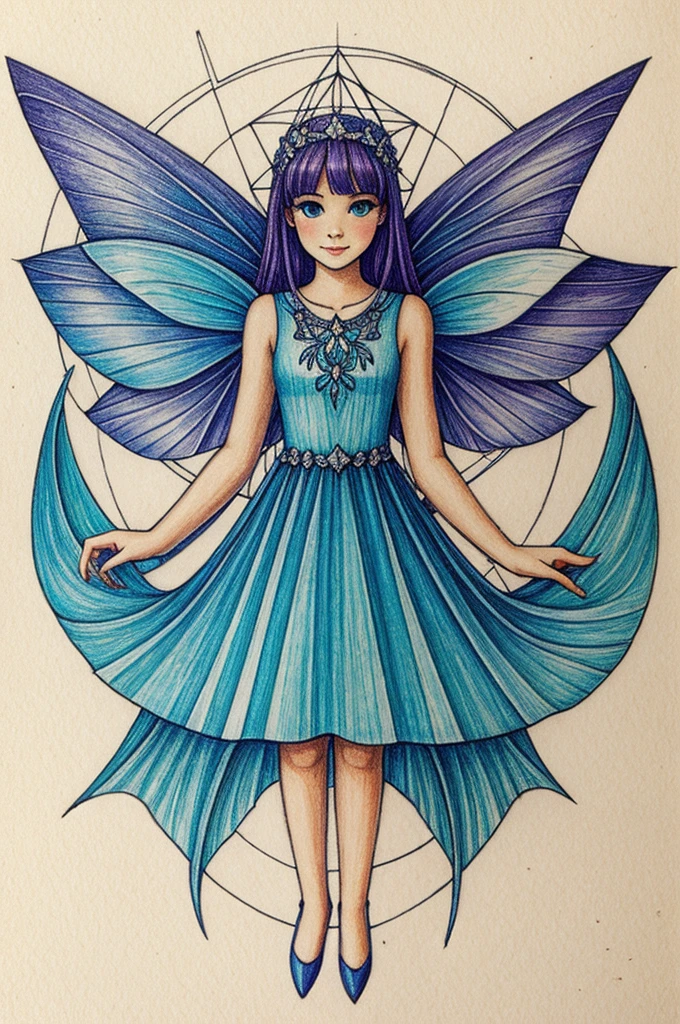 Fairy geometric drawing

