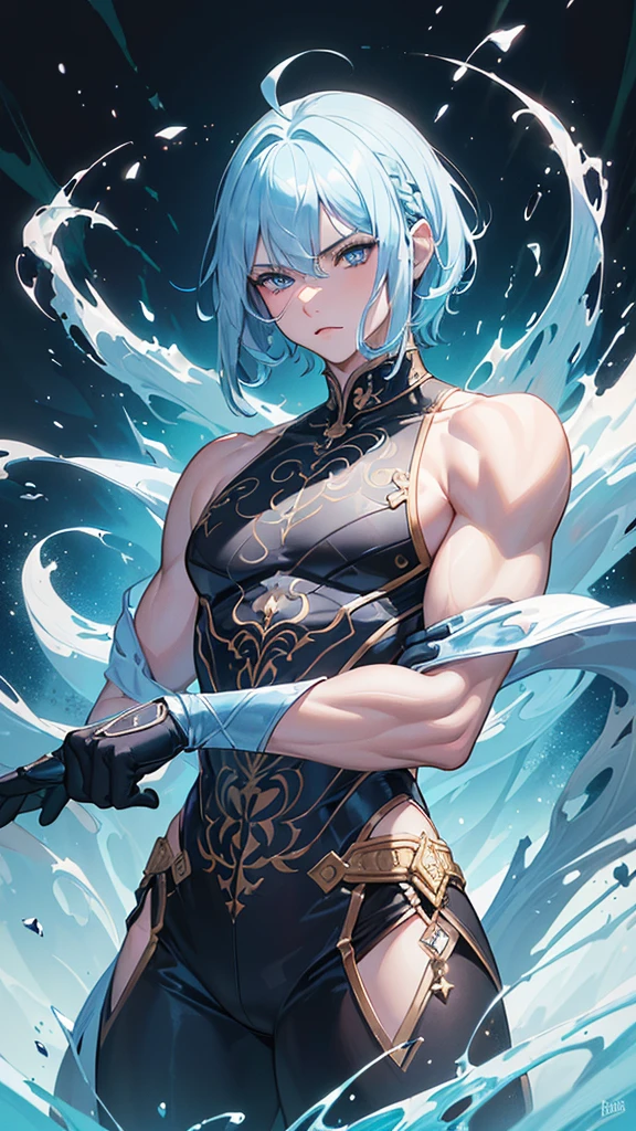 Youngh naughty man, mascle, 24 years old, 2 feet tall, half yete, mais human traits, Prince, (White hair:1.2, cute hair style, detailed short hair), (((blue colored eyes:1.3))), intricate Olhos, beautiful detailed Olhos, symmetrical Olhos, big eyes:1.5, handsome naughty man, naughty man:1.5, 1 naughty man, (mascle, Muscle, 1 naughty man, 1 naughty man, breastplate, naughty man chest, muscular), Youngh, ((1 mascle, 1 mascle, 1 naughty man, naughty man, mascle gender:1.5, handsome naughty man, mascle focus)),
serious face, mellow,
(Glace a sua volta, marks on the body like Sukuna's), (half yete, human traits), veste-se como um Prince, Silver armor, (stylish clothes, royal robes, trajes de Prince), (((intricate outfit, intricate clothes, embroidered clothing, ornate outfit, Embroidered clothes, ornate clothes))), (((crystal clothing, Silver armor, black clothing, black leagwear))),
(dynamic pose:1.0), sério e mellow, (centred, scale to fit dimensions, rule of thirds),
((frozen forest, Glace, Sukuna marks, mysterious atmosphere)), with cold aura, scenario:1.25, intricate scenario, ((fundo de frozen forest)),
(Glossy inverno ornaments), high resolution, sharp focus, (ultra detaild, extremely detaild), (photorealistic art:1.37), (extremely detaild CG unity 8k wallpaper), (((swirly vibrant colors, vibrant theme))), (intricate), (work of art), (best qualityer), artistic photography, (photography take
