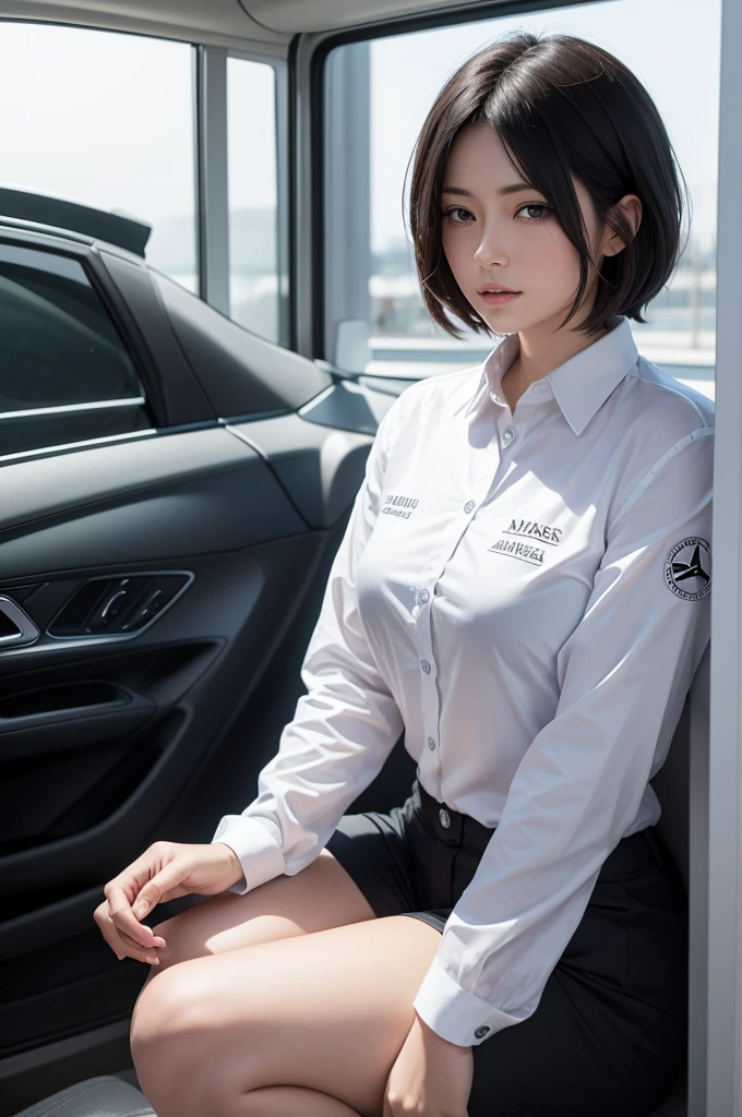Mikasa in a Mercedes shirt